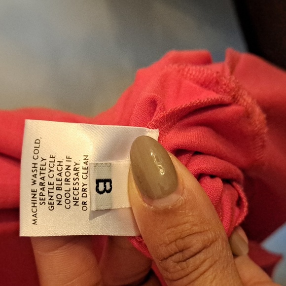 Eileen Fisher Coral Sleeveless Cutout Back Rayon Knit Dress Size Meduim - Picture 6 of 6
